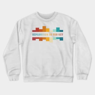 Explosions Vintage Dsitressed Crewneck Sweatshirt